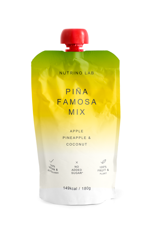 Nutrino Lab Piña Famosa Mix – Fruit Puree with Apple, Pineapple & Coconut 180g (10-Pack)