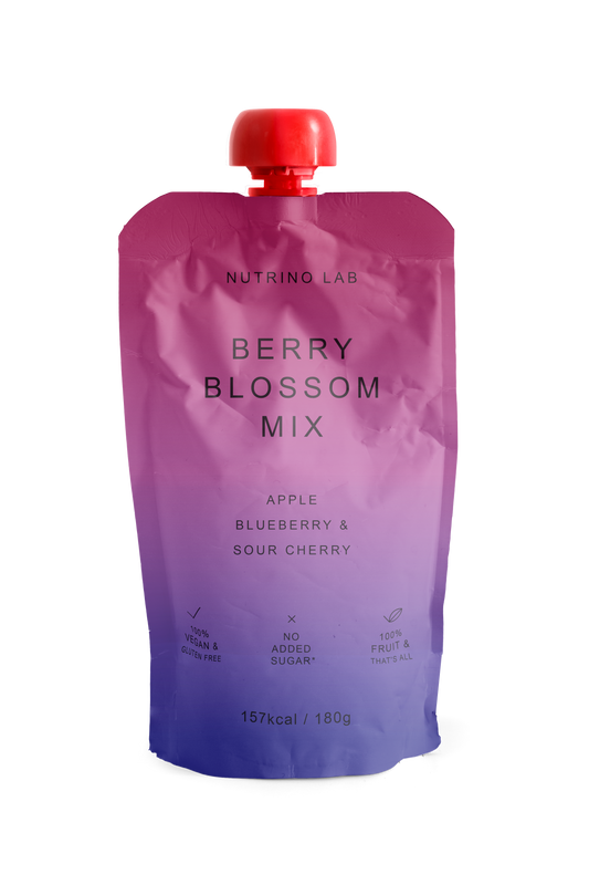 Nutrino Lab Berry Blossom Mix – Fruit Puree with Apple, Blueberry & Sour Cherry 180g
