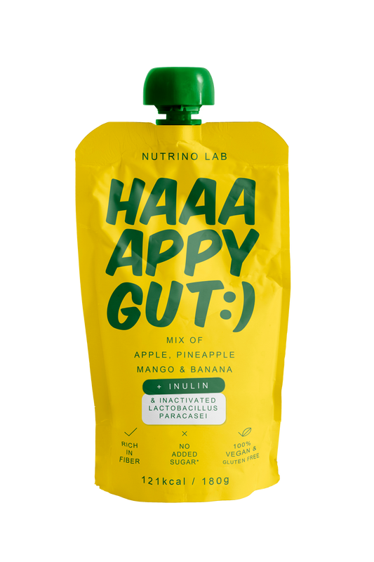 Nutrino Lab HAAAAPPY GUT :) – Fruit Puree with Apple, Pineapple, Mango & Banana 180g