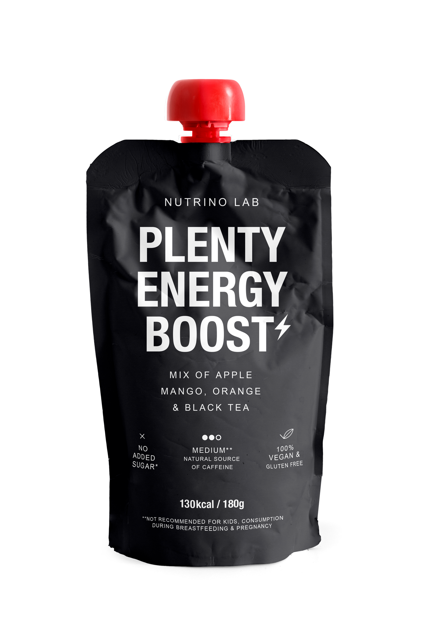 Nutrino Lab Plenty Energy Boost – Fruit Puree with Apple, Mango, Orange & Black Tea 180g