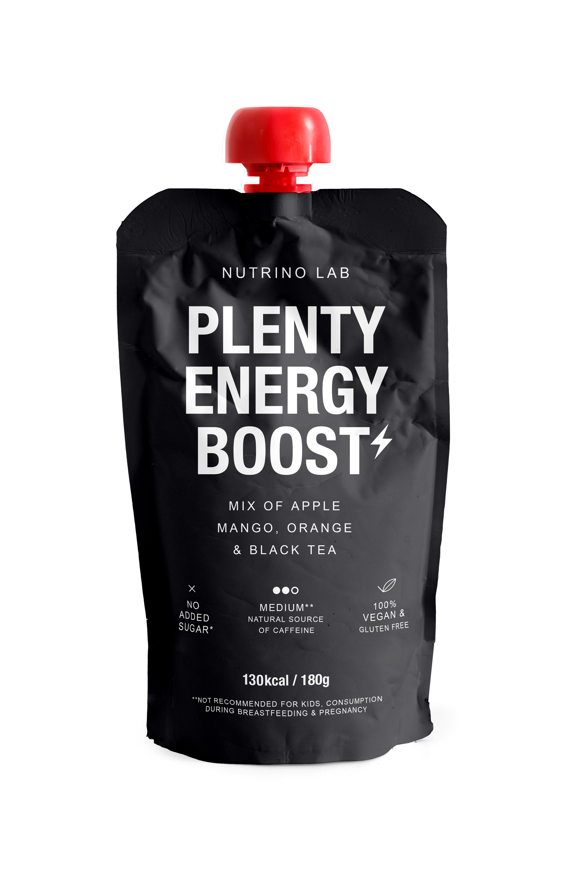 Nutrino Lab Plenty Energy Boost – Fruit Puree with Apple, Mango, Orange & Black Tea 180g