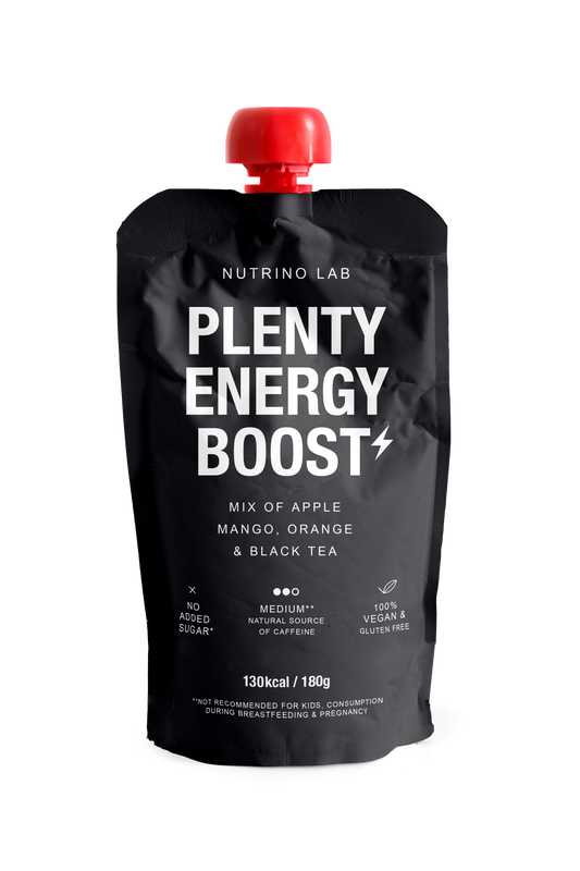 Nutrino Lab Plenty Energy Boost – Fruit Puree with Apple, Mango, Orange & Black Tea 180g